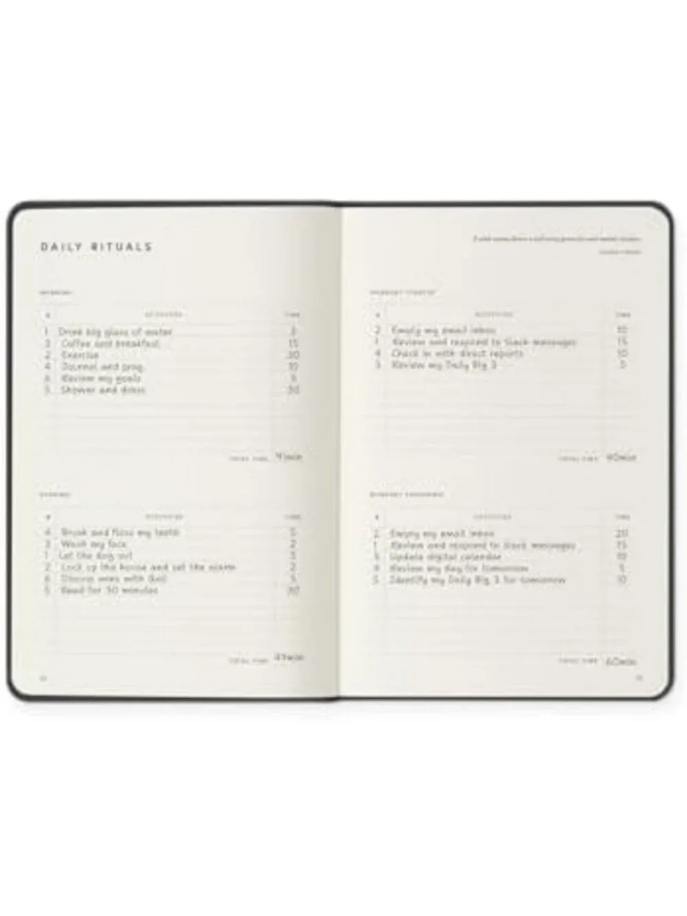 Gray Linen Daily Planner - Boost Focus, Reduce Overwhelm & Achieve Goals